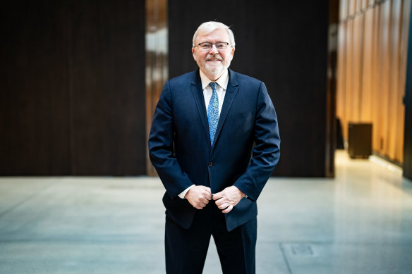 Australia’s ambassador to the US, Kevin Rudd.