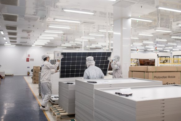 China is the world leader in manufacturing solar panels, but its domestic industry is struggling.  