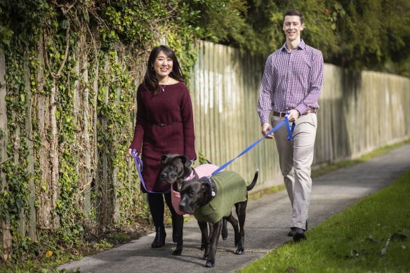 John and Yuko Peavey bought a bigger house for themselves and their two dogs.