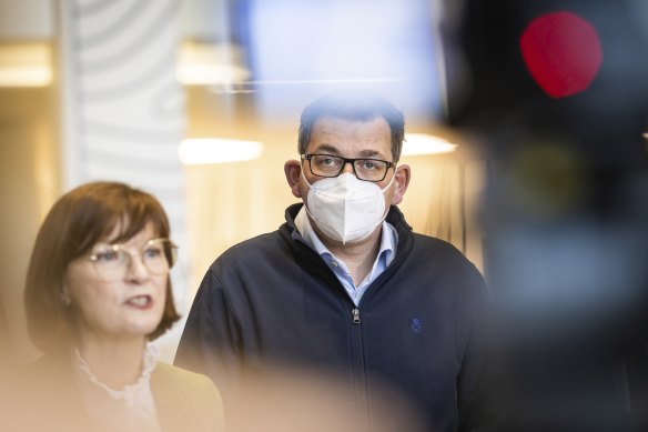 Premier Daniel Andrews and Health Minister Mary-Anne Thomas at the Monash Children’s Hospital in Clayton this week.