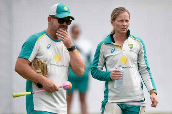 Australia’s coach Matthew Mott has formed a strong partnership with captain Meg Lanning over five years. 