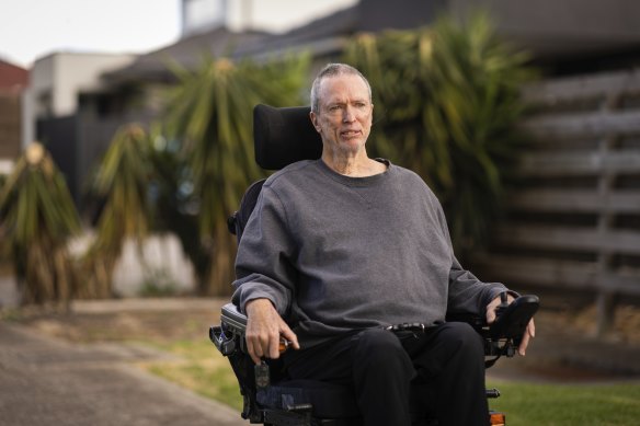 Ray Jordan has been stuck on a train when the driver forgot to attach a ramp to let him off.