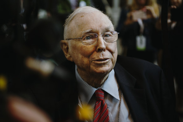 Warren Buffett’s offsider Charlie Munger says a number of US banks are in a perilous state.