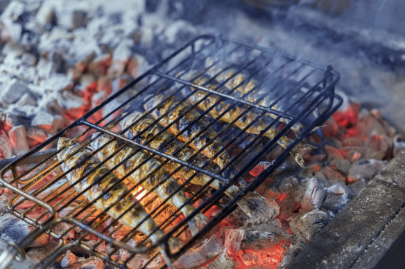 Fire is a key ingredient at Gueyu Mar, Asturias.