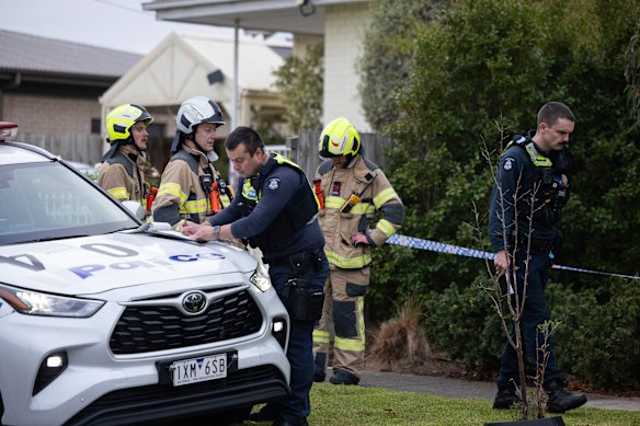A crime scene has been established at a Chadstone home after a suspicious blaze.