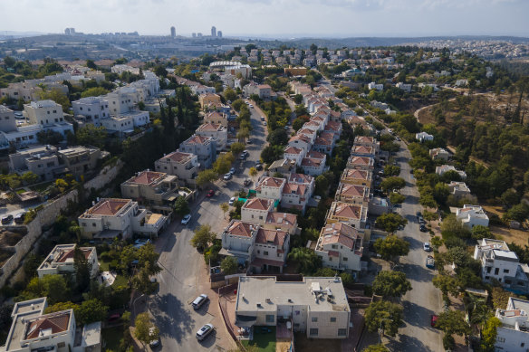 A view of the Jewish West Bank settlement of Kfar HaOranim, where Major General Hertzi Halev, chief of staff of Israel’s military since October, lives.