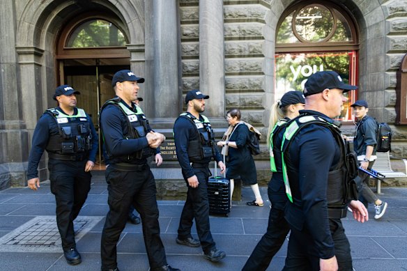 The City of Melbourne’s community safety officers began patroling the city late last year.