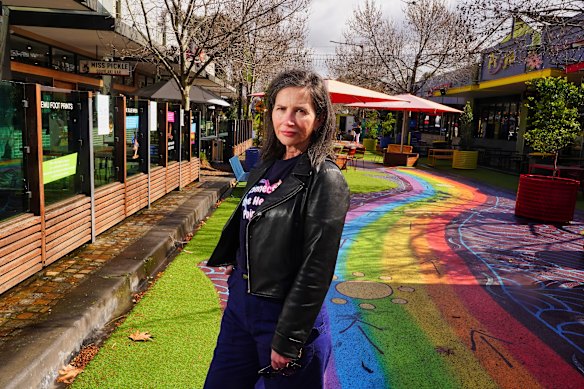 CoLocal founder Sara Mitchell at the Point Cook pop-up park.