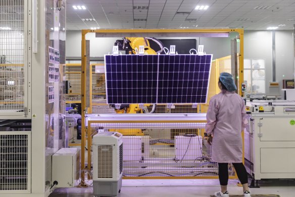 Around 99 per cent of Australia’s solar panels come from China, despite the technology having been developed here.