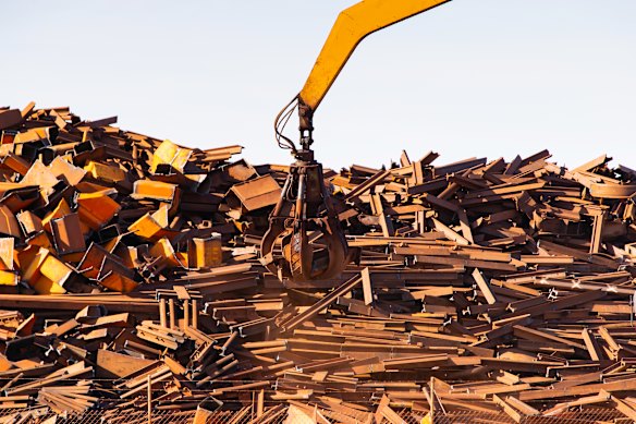 Sims Metal buys and sells scrap metal. 