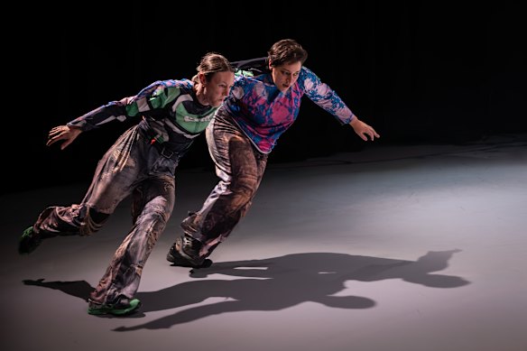 Rebecca Jensen and Aviva Endean perform in Slop.