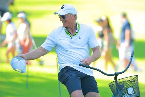 Greg Norman at the LIV Golf Invitational in Mexico at the weekend. 