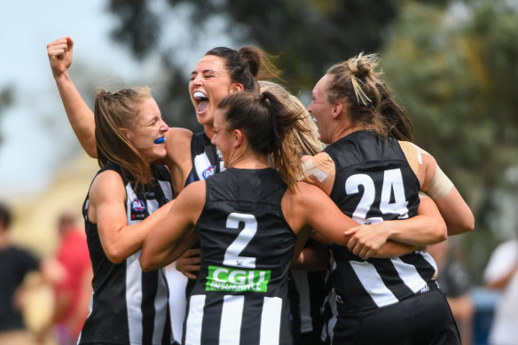 The Magpies won their season opener for the first time in AFLW.
