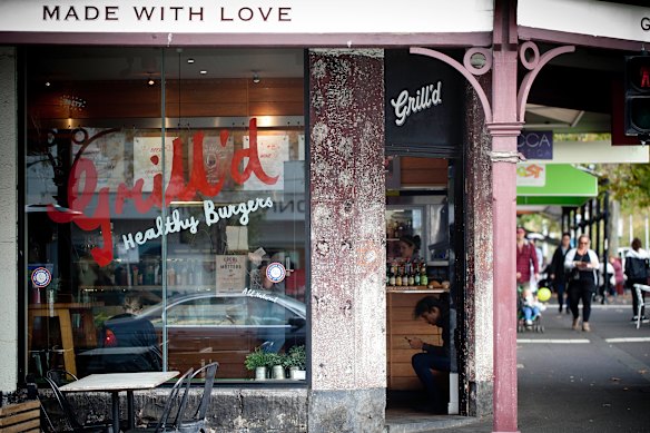 Grill’d on Carlton’s Lygon Street in Melbourne on May 22, 2016.