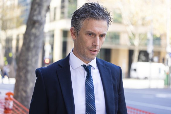 Mark Gellatly outside the Supreme Court of Victoria on May 29.