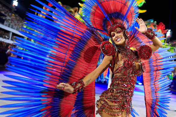 Riot of colour … Rio de Janiro Carnival.