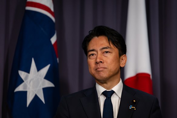 Koizumi was poised enough to move the press conference along from talk of melon-gate.