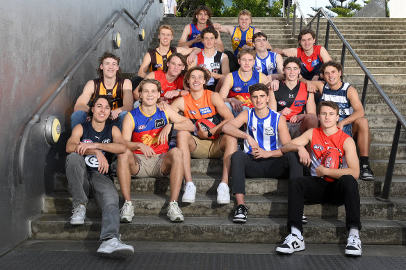 Top bracket: Last year’s AFL draft first round draftees.