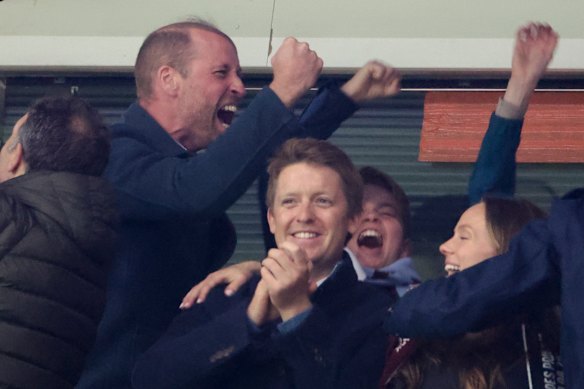 The Princes party as Villa grab a third goal and keep the dream alive.