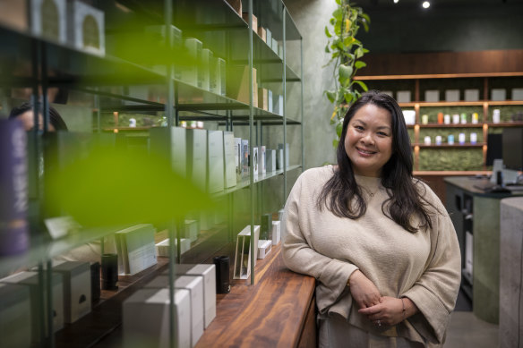 Pharmacist Lisa Nguyen founded Astrid, a medicinal cannabis dispensary with outlets in South Yarra and Byron Bay, in 2020.