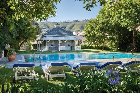 In the swim at the Mount Nelson.