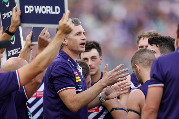 Fremantle coach Justin Longmuir.