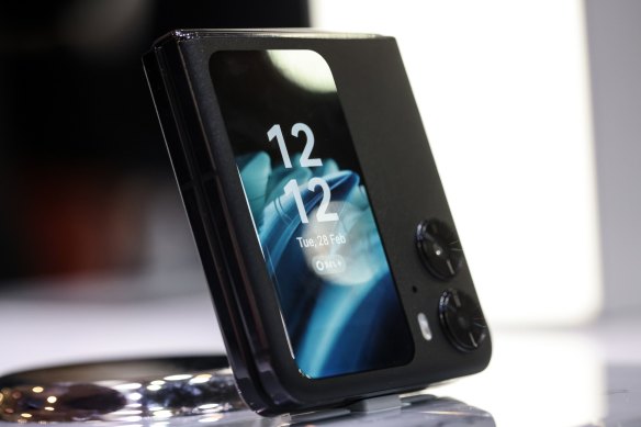 The Oppo Find N2 Flip, on show at MWC this week, will soon arrive in Australia.