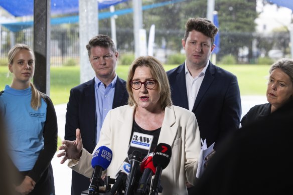 Premier Jacinta Allan, pictured last week, hopes to extend Victoria’s lobbying rules to local governments as soon as this year.