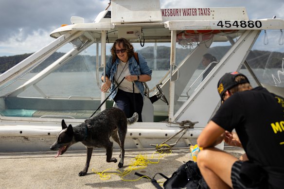 The short ferry trip has become a logistical challenge for dog owners including Lynne McCarthy.