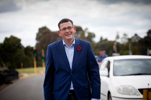 Daniel Andrews on the campaign trail in 2014.