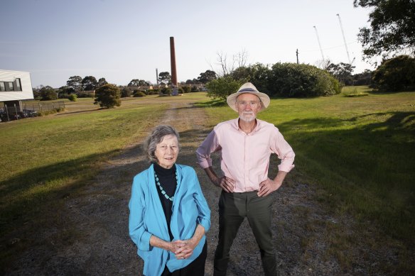 Community campaigners Rosemary West and Ian Morgans.