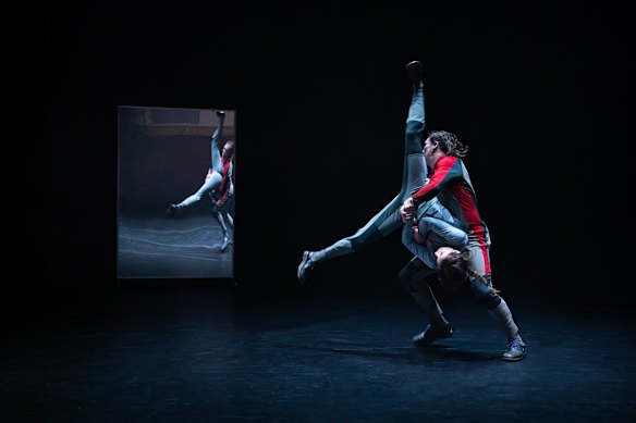 Harrison Ritchie-Jones and Michaela Tancheff in a scene from R.A.I.N.