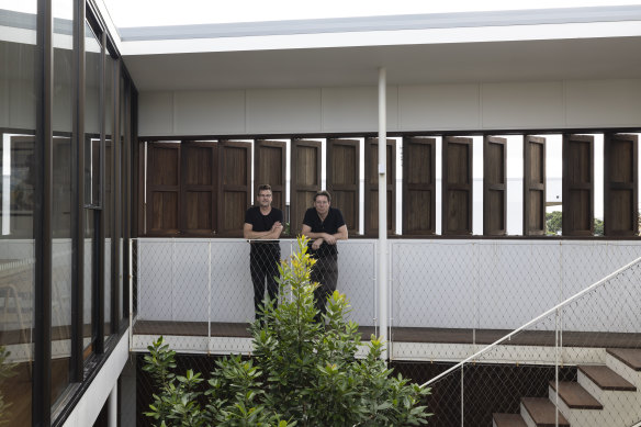 Architects Daniel Burnett (right) and Stuart Vokes.