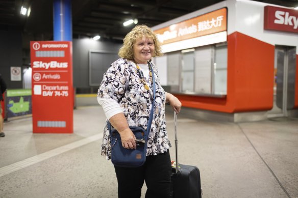 Laureen Bourne, 61, from East Gippsland said it was ‘about time’ Melbourne got the go-ahead for an airport rail