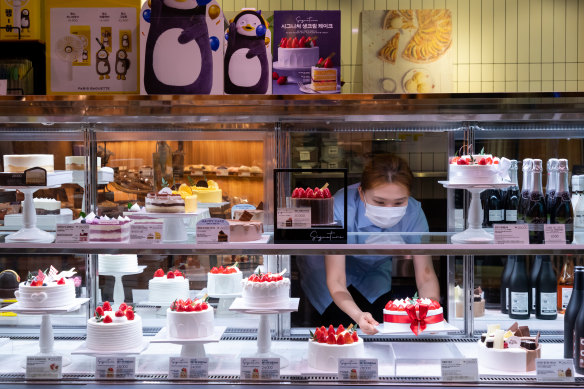 A patisserie in Seoul, South Korea, a country where people already work some of the longest hours in the world.