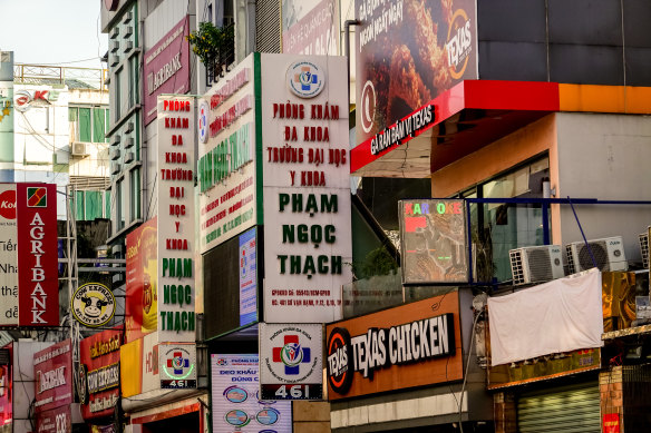 Su Van Hanh, known locally as the karaoke street, in Ho Chi Minh City.