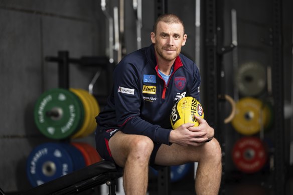 Melbourne coach Simon Goodwin.