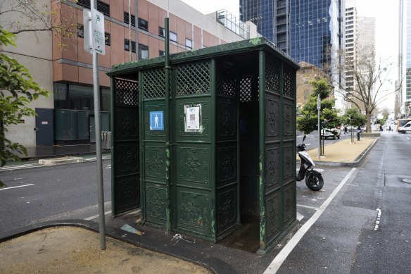 Cast iron public toilets in Melbourne’s CBD are heritage listed.