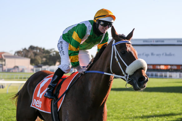 Luke Nolen combined with trainer Peter Moody to land the Heatherlie Stakes on In Good Health.