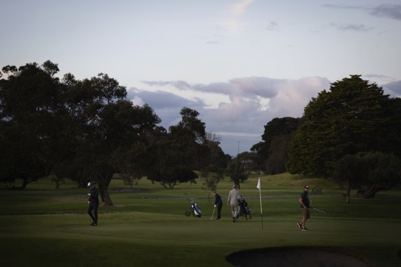 Rossdale Golf Course in Kingston is at risk of inundation as sea-levels rise.