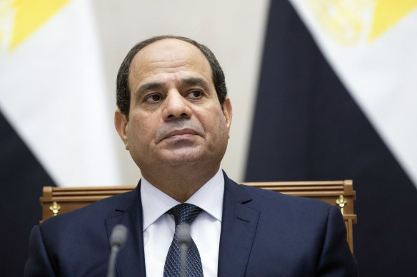 Refuses to condemn Russia: Egyptian President Abdel Fattah al-Sisi.