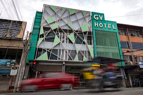 Il GV Hotel nella città di Davao. Gli Akram rimasero lì per gran parte di novembre.