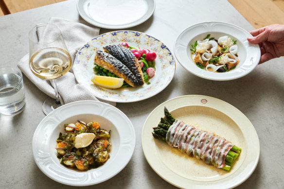 Sustainable produce is cooked over the flames.