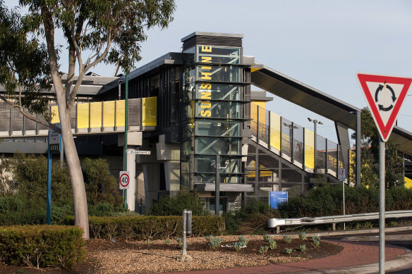 Sunshine train station pictured in 2017.