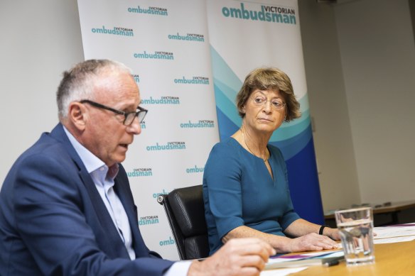 Former IBAC commissioner Robert Redlich, left, and current Victorian Ombudsman Deborah Glass.