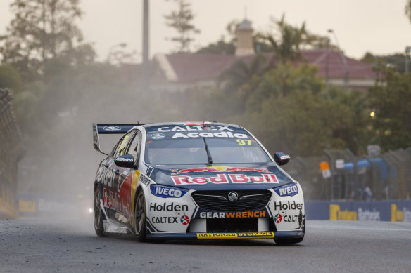 Supercars driver Shane van Gisbergen in action in Townsville last year.