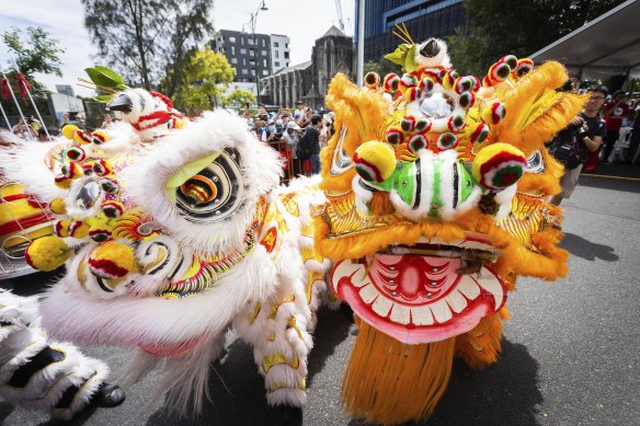 Lunar New Year celebrations in Box Hill. 