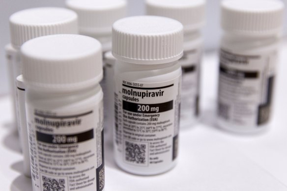 Antiviral medication sold under Lagevrio’s generic name, molnupiravir.