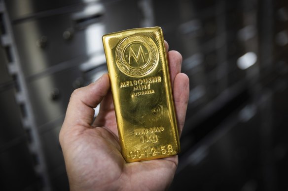 People are increasingly investing their money in gold.