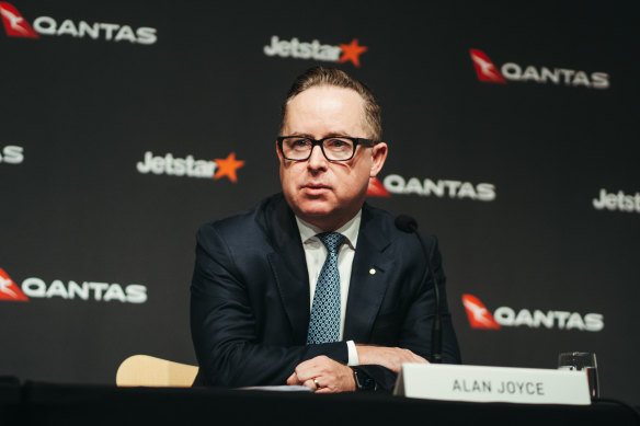 Former Qantas chief Alan Joyce’s final pay packet has been cut dramatically.